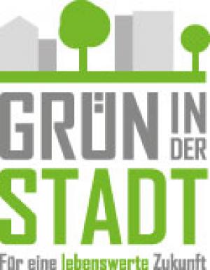 Logo mit dem Schriftzug "Grün in der Stadt"