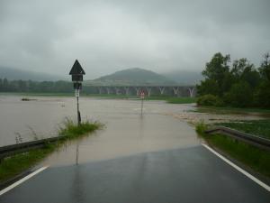 Hochwasser an der Roda