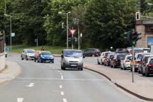 Fließender Verkehr in Jena